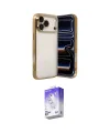 ieg™ iPhone 17 Pro Kılıf Vadi Minimal - Siyah Bilvis 5in1 3D Magic Cam Ekran Koruyucu