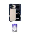 ieg™ iPhone 17 Pro Kılıf Vadi Minimal - Siyah Bilvis 5in1 3D Magic Cam Ekran Koruyucu