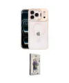 ieg™ iPhone 17 Pro Kılıf Yadigar Asil Koleksiyonu - Siyah Bilvis 3D Cam Ekran Koruyucu