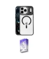 ieg™ iPhone 17 Pro Kılıf Yadigar Asil Koleksiyonu - Siyah Bilvis 5in1 3D Magic Cam Ekran Koruyucu