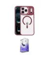 ieg™ iPhone 17 Pro Kılıf Yadigar Asil Koleksiyonu - Siyah Bilvis 5in1 5D Magic Hayalet Cam Ekran Koruyucu