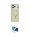 ieg™ iPhone 17 Pro Kılıf Yankı Form Serisi - Siyah 3D Antistatik Seramik Nano Ekran Koruyucu