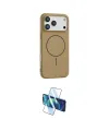 ieg™ iPhone 17 Pro Kılıf Yankı Form Serisi - Siyah 3D Antistatik Seramik Nano Ekran Koruyucu