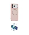 ieg™ iPhone 17 Pro Kılıf Yankı Form Serisi - Siyah 3D Antistatik Seramik Nano Ekran Koruyucu