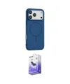 ieg™ iPhone 17 Pro Kılıf Yankı Form Serisi - Siyah Bilvis 5in1 5D Magic Hayalet Cam Ekran Koruyucu