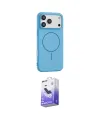 ieg™ iPhone 17 Pro Kılıf Yankı Form Serisi - Siyah Bilvis 5in1 5D Magic Hayalet Cam Ekran Koruyucu