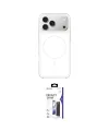 ieg™ iPhone 17 Pro Kılıf Yankı Minimal Serisi - Siyah Bilvis 3X AR Hayalet Cam Ekran Koruyucu