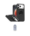 ieg™ iPhone 17 Pro Kılıf Yörünge Çizgi - Siyah Joko Magic 5D Cam
