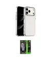 ieg™ iPhone 17 Pro Kılıf Yörünge Form - Siyah 360 Mat Full Body Arka Koruyucu