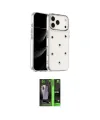 ieg™ iPhone 17 Pro Kılıf Yörünge Form - Siyah 360 Mat Full Body Arka Koruyucu