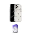 ieg™ iPhone 17 Pro Kılıf Yörünge Form - Siyah Bilvis 5in1 3D Magic Cam Ekran Koruyucu