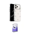 ieg™ iPhone 17 Pro Kılıf Yörünge Form - Siyah Bilvis 5in1 5D Magic Hayalet Cam Ekran Koruyucu