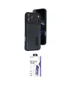 ieg™ iPhone 17 Pro Kılıf Yörünge Işık Serisi - Siyah Bilvis 3X AR HD Cam Ekran Koruyucu