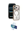 ieg™ iPhone 17 Pro Kılıf Zirve Doku Prime - Siyah 3D Antistatik Seramik Nano Ekran Koruyucu