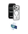 ieg™ iPhone 17 Pro Kılıf Zirve Doku Prime - Siyah 3D Antistatik Seramik Nano Ekran Koruyucu