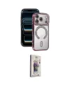 ieg™ iPhone 17 Pro Kılıf Zirve Doku Prime - Siyah Bilvis 3D Cam Ekran Koruyucu