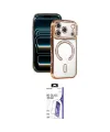 ieg™ iPhone 17 Pro Kılıf Zirve Doku Prime - Siyah Bilvis 3X AR HD Cam Ekran Koruyucu