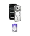 ieg™ iPhone 17 Pro Kılıf Zirve Doku Prime - Siyah Bilvis 5in1 3D Magic Cam Ekran Koruyucu