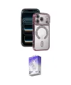 ieg™ iPhone 17 Pro Kılıf Zirve Doku Prime - Siyah Bilvis 5in1 3D Magic Cam Ekran Koruyucu