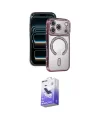 ieg™ iPhone 17 Pro Kılıf Zirve Doku Prime - Siyah Bilvis 5in1 5D Magic Hayalet Cam Ekran Koruyucu