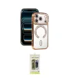 ieg™ iPhone 17 Pro Kılıf Zirve Doku Prime - Siyah Joko Magic 5D Hayalet Cam