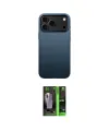 ieg™ iPhone 17 Pro Kılıf Zirve Modern Prime - Siyah 360 Mat Full Body Arka Koruyucu