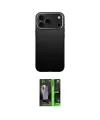 ieg™ iPhone 17 Pro Kılıf Zirve Modern Prime - Siyah 360 Mat Full Body Arka Koruyucu
