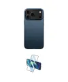 ieg™ iPhone 17 Pro Kılıf Zirve Modern Prime - Siyah 3D Antistatik Seramik Nano Ekran Koruyucu