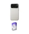 ieg™ iPhone 17 Pro Kılıf Zirve Modern Prime - Siyah Bilvis 5in1 3D Magic Cam Ekran Koruyucu
