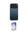 ieg™ iPhone 17 Pro Kılıf Zirve Modern Prime - Siyah Bilvis 5in1 3D Magic Cam Ekran Koruyucu