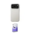 ieg™ iPhone 17 Pro Kılıf Zirve Modern Prime - Siyah Bilvis 5in1 5D Magic Hayalet Cam Ekran Koruyucu