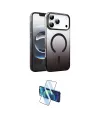 ieg™ iPhone 17 Pro Max Kılıf Ahenk Doku Özel Seri - Siyah 3D Antistatik Cam Ekran Koruyucu