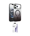 ieg™ iPhone 17 Pro Max Kılıf Ahenk Doku Özel Seri - Siyah Bilvis 3X AR HD Cam Ekran Koruyucu