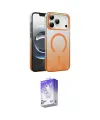 ieg™ iPhone 17 Pro Max Kılıf Ahenk Doku Özel Seri - Siyah Bilvis 5in1 3D Magic Cam Ekran Koruyucu