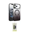 ieg™ iPhone 17 Pro Max Kılıf Ahenk Doku Özel Seri - Siyah Joko Magic 5D Hayalet Cam