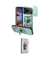 ieg™ iPhone 17 Pro Max Kılıf Ahenk Klasik - Siyah Bilvis 3D Cam Ekran Koruyucu