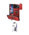 ieg™ iPhone 17 Pro Max Kılıf Ahenk Klasik - Siyah Bilvis 3X AR Hayalet Cam Ekran Koruyucu