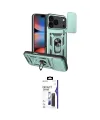 ieg™ iPhone 17 Pro Max Kılıf Ahenk Klasik - Siyah Bilvis 3X AR Hayalet Cam Ekran Koruyucu