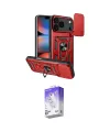 ieg™ iPhone 17 Pro Max Kılıf Ahenk Klasik - Siyah Bilvis 5in1 3D Magic Cam Ekran Koruyucu