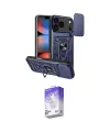 ieg™ iPhone 17 Pro Max Kılıf Ahenk Klasik - Siyah Bilvis 5in1 3D Magic Cam Ekran Koruyucu
