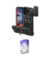 ieg™ iPhone 17 Pro Max Kılıf Ahenk Klasik - Siyah Bilvis 5in1 3D Magic Cam Ekran Koruyucu