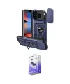 ieg™ iPhone 17 Pro Max Kılıf Ahenk Klasik - Siyah Bilvis 5in1 5D Magic Hayalet Cam Ekran Koruyucu