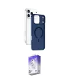 ieg™ iPhone 17 Pro Max Kılıf Ahenk Minimal Serisi - Siyah Bilvis 5in1 3D Magic Cam Ekran Koruyucu