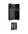 ieg™ iPhone 17 Pro Max Kılıf Ahenk Serisi - Şeffaf 360 Full Body Arka Koruyucu