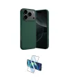 ieg™ iPhone 17 Pro Max Kılıf Ahenk Serisi - Siyah 3D Antistatik Cam Ekran Koruyucu