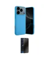 ieg™ iPhone 17 Pro Max Kılıf Ahenk Serisi - Siyah 3D Antistatik Hayalet Cam Ekran Koruyucu