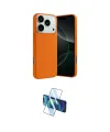 ieg™ iPhone 17 Pro Max Kılıf Ahenk Serisi - Siyah 3D Antistatik Seramik Nano Ekran Koruyucu