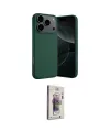 ieg™ iPhone 17 Pro Max Kılıf Ahenk Serisi - Siyah Bilvis 3D Cam Ekran Koruyucu