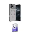ieg™ iPhone 17 Pro Max Kılıf Çekirdek Klasik Özel Seri - Siyah Bilvis 5in1 5D Magic Hayalet Cam Ekran Koruyucu