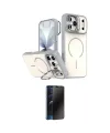 ieg™ iPhone 17 Pro Max Kılıf Çekirdek Klasik - Siyah 3D Antistatik Hayalet Cam Ekran Koruyucu
